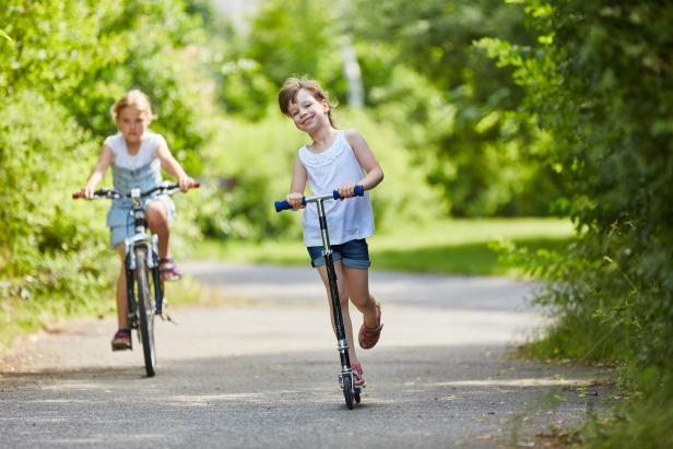 Kids bikes and sales scooters